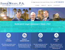 Tablet Screenshot of fisher-wilsey-law.com